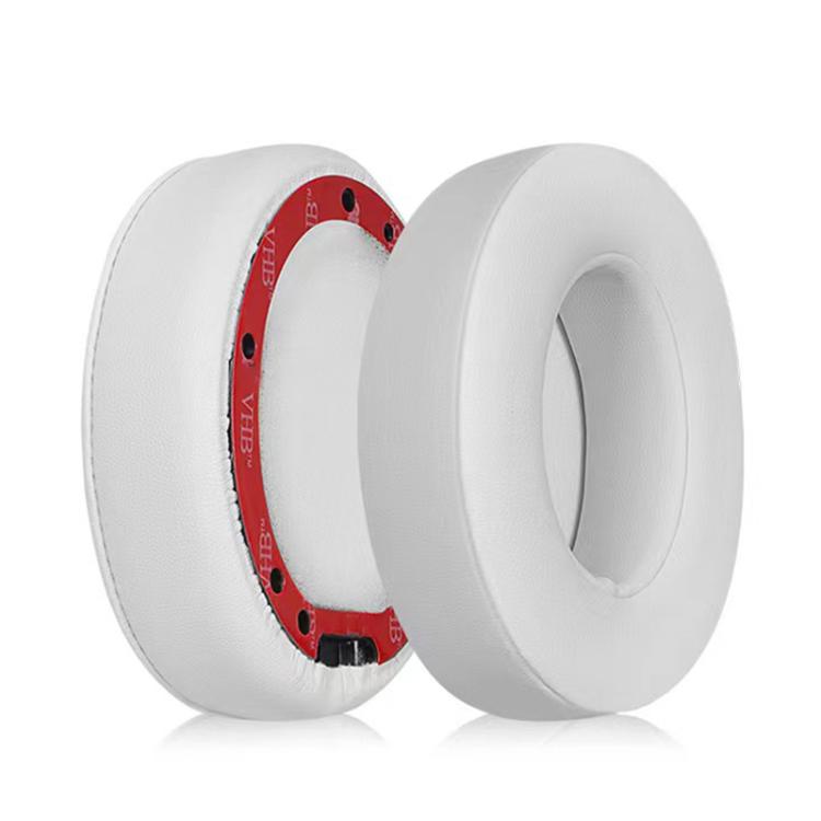 

1 Pair Protein Leather Thickened 26mm Replacement Earpads For Beats Studio3 / 2(White)