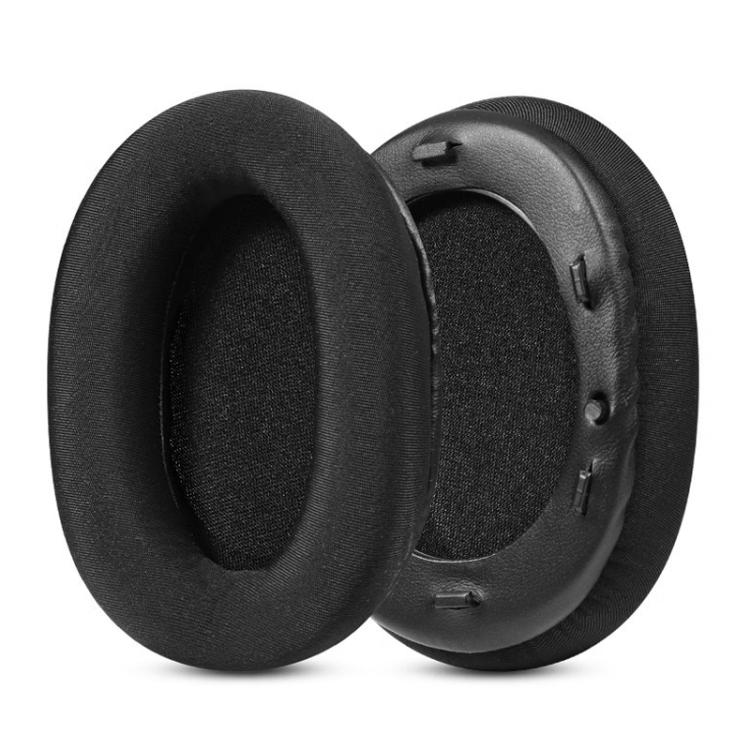 

2pcs Ice Silk Cloth Snap-on Replacement Earpads For EDIFIER W800BT PLUS(Black)