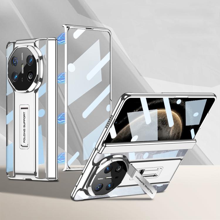 

For Huawei Mate X6 GKK Integrated Magnetic Folding Supercar Phone Case(Silver)