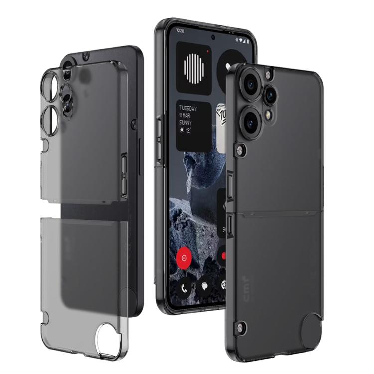 

For Nothing CMF Phone 2 Pro GKK Skin Feel Matte Translucent Phone Case(Black)