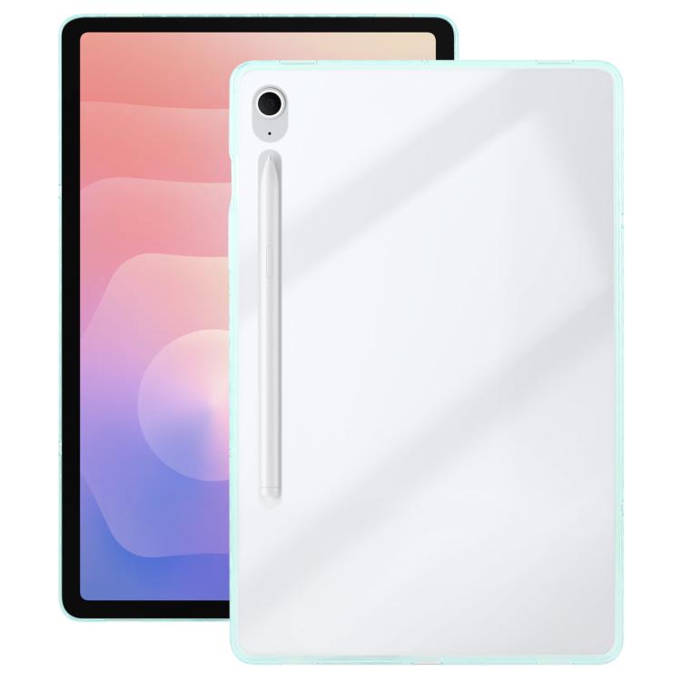 

For Samsung Galaxy Tab S11 Color TPU Hybrid Clear Acrylic Tablet Case(Green)