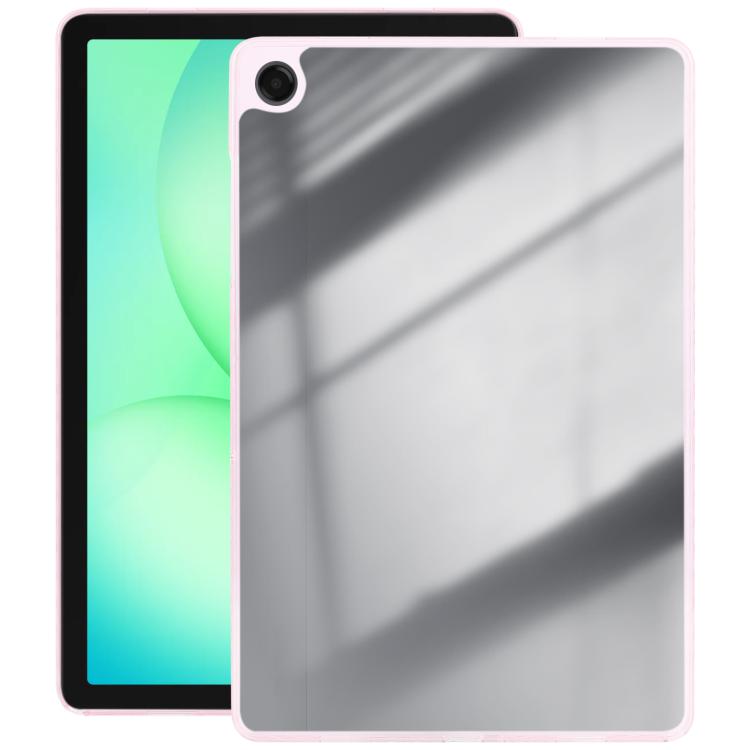 

For Samsung Galaxy Tab A11 / A9 Color TPU Hybrid Clear Acrylic Tablet Case(Pink)