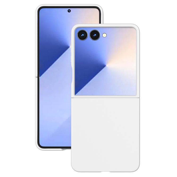 

For Samsung Galaxy Z Flip7 Kalebol Paint-sprayed Solid Color PC Phone Case(White)