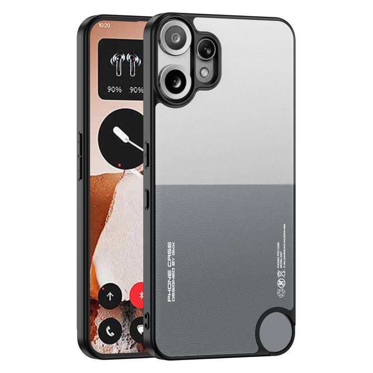 

For Nothing CMF Phone 2 Pro GKK Skin Feel Leather Phone Case(White Grey)