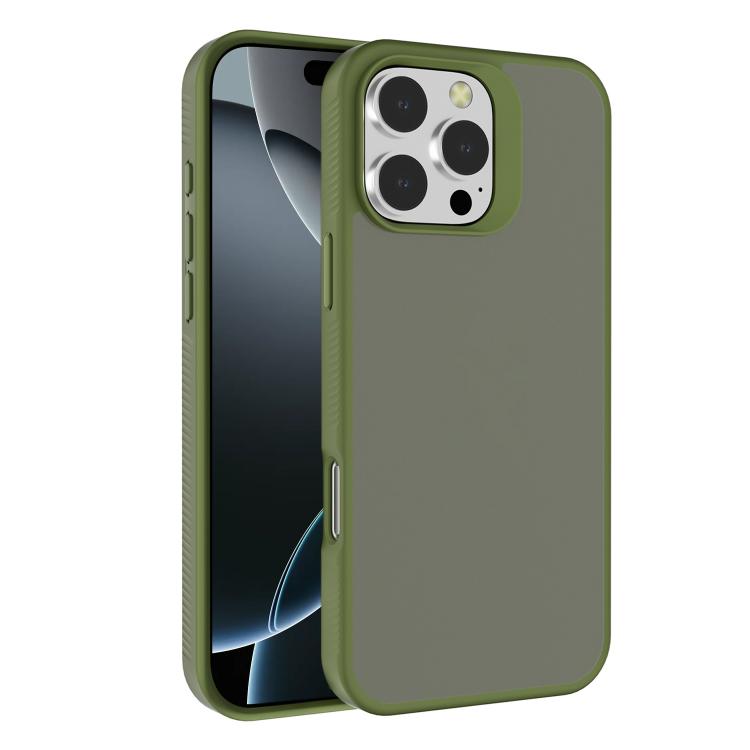 

For iPhone 16 Pro Max Kalebol Frosted PC Hybrid TPU Phone Case(Deep Green)
