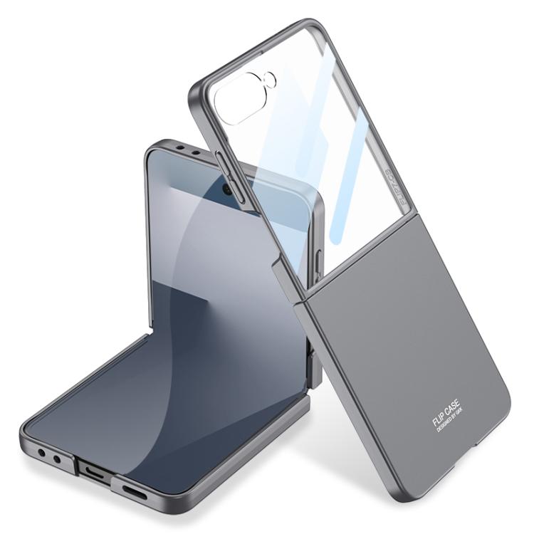 

For Samsung Galaxy Z Flip7 5G GKK Integrated Ultra-thin Full Coverage Phone Case(Grey)