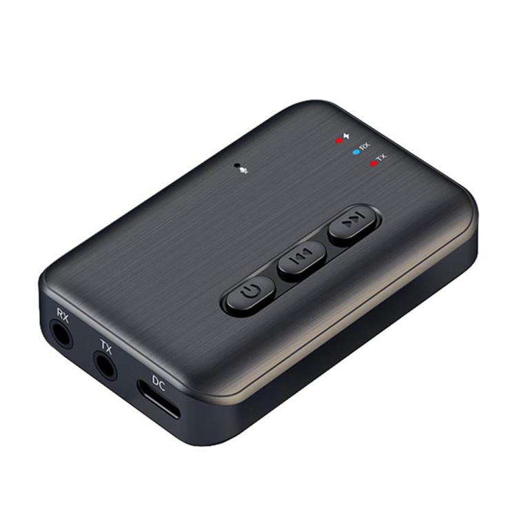 

2 in 1 Car Bluetooth AUX Receiver Transmitter Bluetooth Audio Adapter(Black)