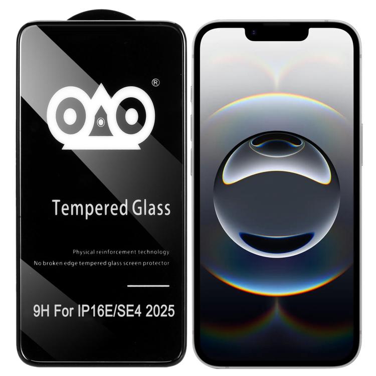 

For iPhone 16e Shockproof Anti-breaking Edge Airbag Tempered Glass Film