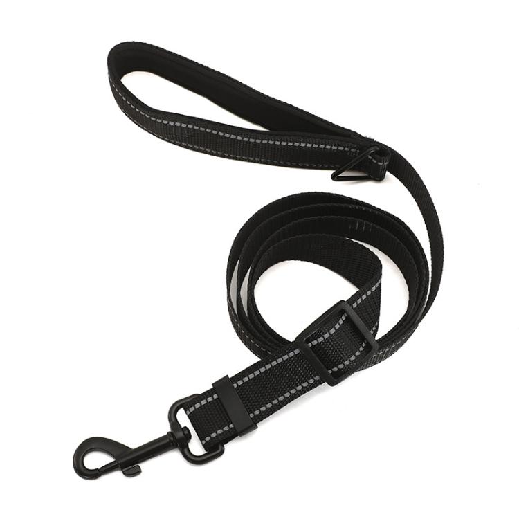 

1.8m Nylon Reflective Pet Leash, Size:S(Black)