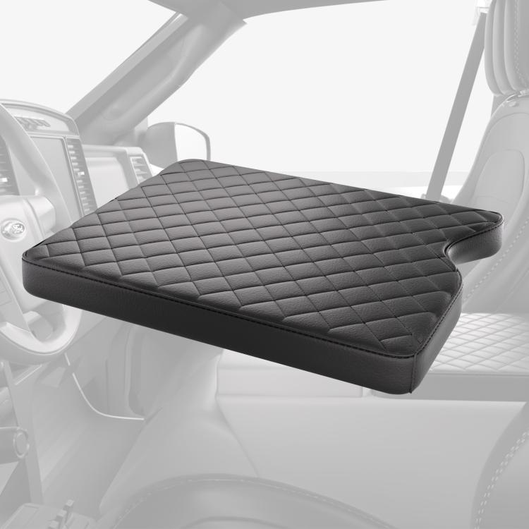 

Car Central Armrest Box Protective Leather Cover Mat for Ford F150 2015-2022(Black)