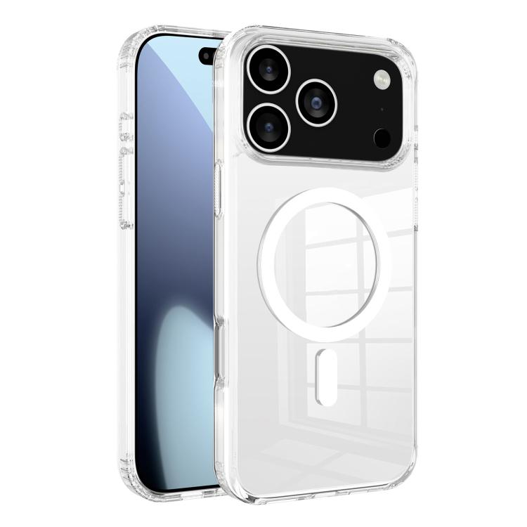 

For iPhone 17 Pro Max Kalebol Clear Space MagSafe TPU Phone Case(Transparent)