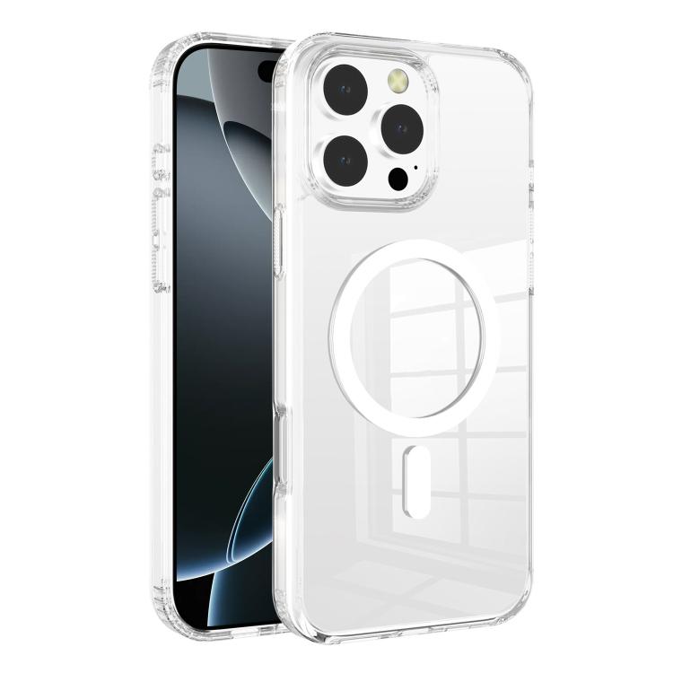 

For iPhone 16 Pro Max Kalebol Clear Space MagSafe TPU Phone Case(Transparent)