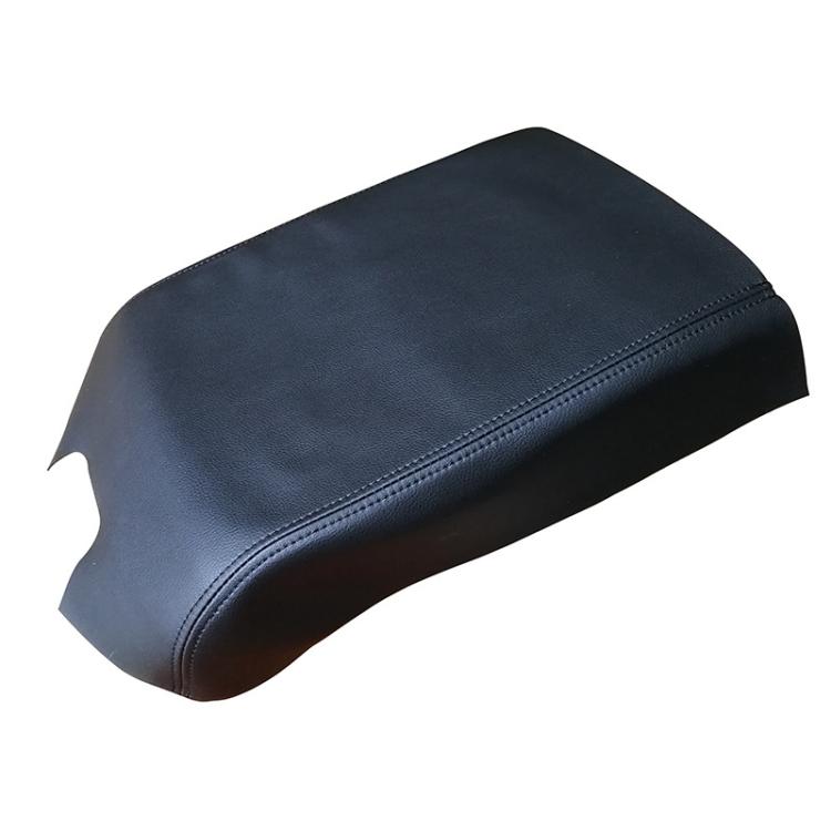 

Car Central Armrest Box Protective Leather Cover Mat for Ford F150 2015-2020(Black)