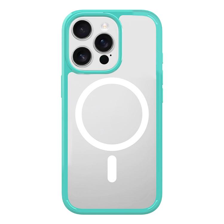 

For iPhone 13 Pro Max Kalebol Clear MagSafe PC Hybrid TPU Shockproof Phone Case(Green)