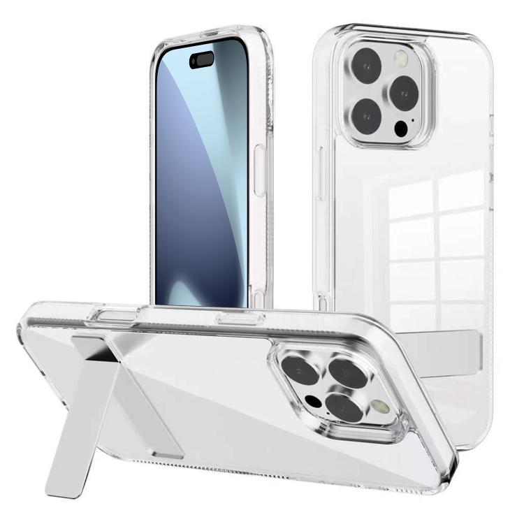 

For iPhone 17 Pro Kalebol Holder Clear Acrylic Hybrid TPU Phone Case(Transparent)