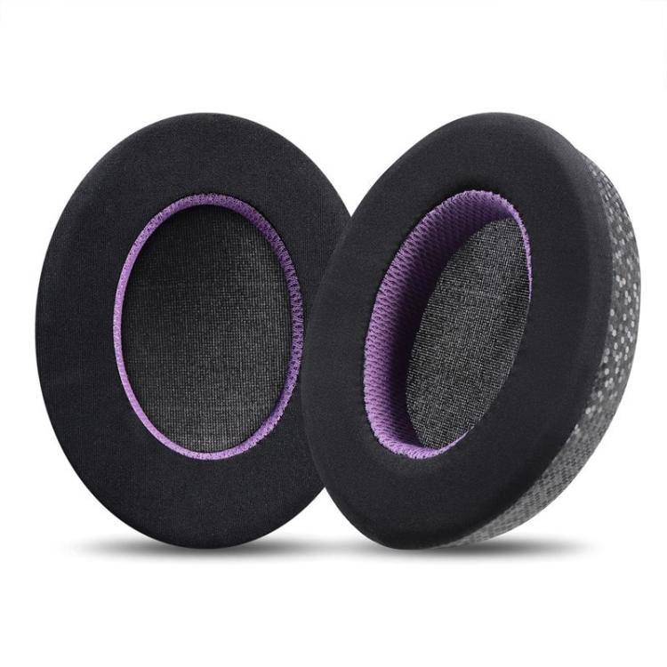 

2pcs Insert Replacement Earpads For Razer Standard X / Kraken X / V3 X, Material:Ice Leather Fabric(Black Purple)