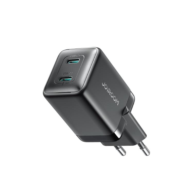 

JOYROOM TCG17 45W GaN Dual USB-C / Type-C Port Mini Charger, Plug:EU Plug(Black)