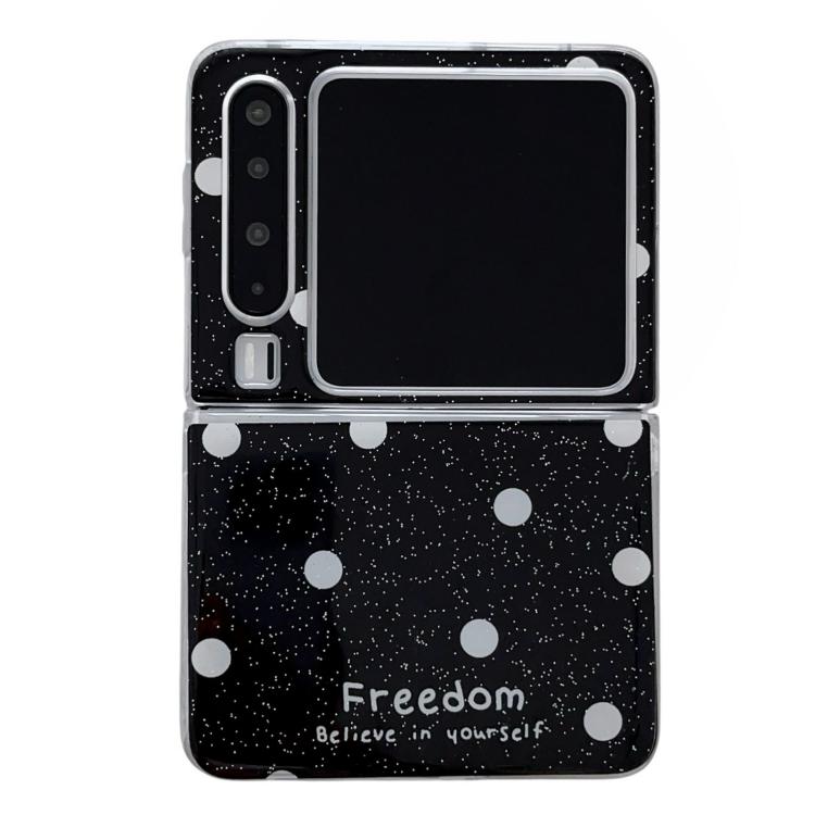 

For Huawei Pura X Glitter Powder Dots Pattern Phone Case(Black)