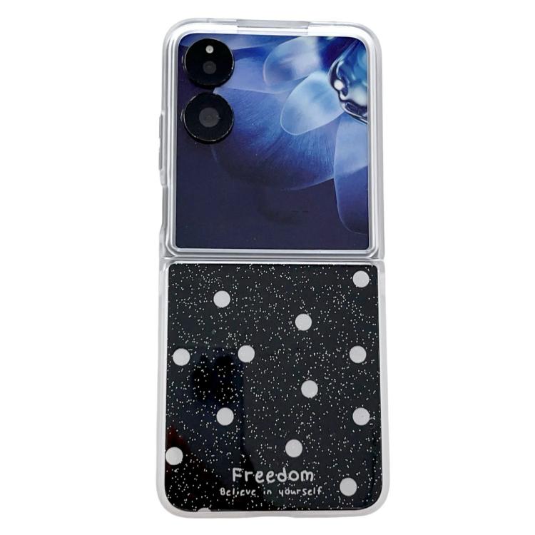 

For Xiaomi Mix Flip Glitter Powder Dots Pattern Phone Case(Black)