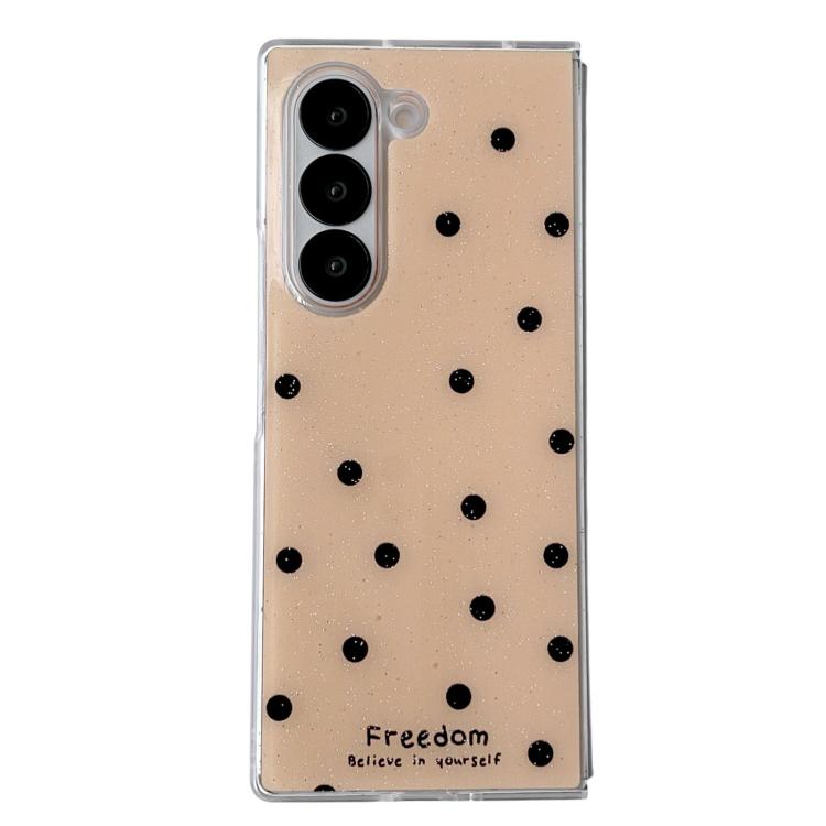 

For Samsung Galaxy Z Fold5 Glitter Powder Dots Pattern Phone Case(Gold)