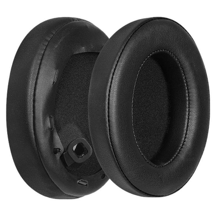 

1 Pair Spliced Protein Leather Earphone Replacement Earpads Pads For Sony WH-1000XM4(Black)