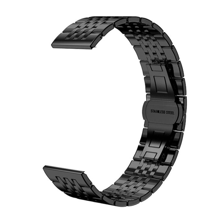 

14mm xDfind Seven-bead Solid Stainless Steel Watch Band(Black)