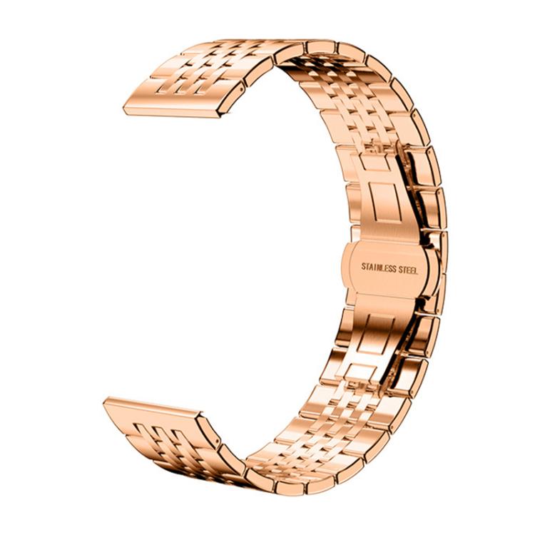 

20mm xDfind Seven-bead Solid Stainless Steel Watch Band(Rose Gold)
