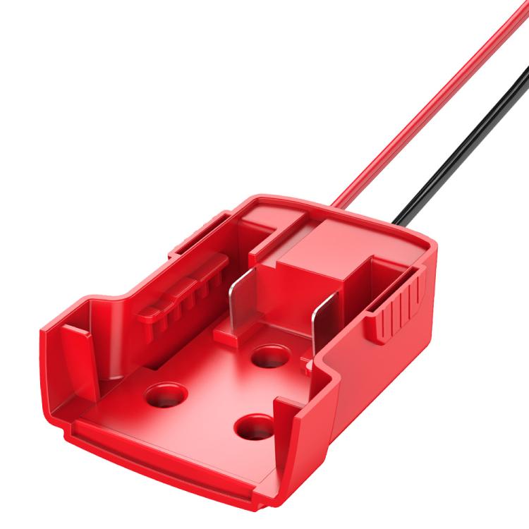 

For Milwaukee 18V Lithium Battery DIY With Cable Adapter External Power Adapter Connector, Specification:12AWG Dual Wires(Red)