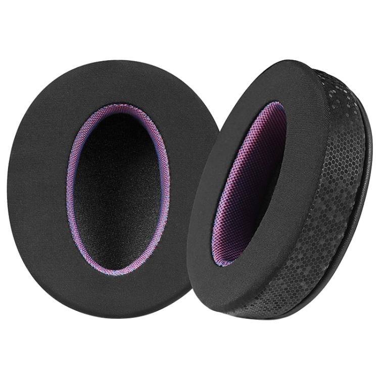 

2 Pack Magic Ice Skin Earphone Replacement Earpads Pads For Sony WH-CH710N / WH-CH720N(Black Purple)