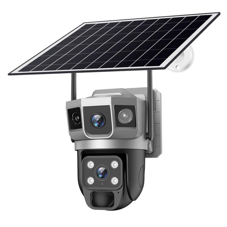 

VTS02 4MP Multi-lens Panoramic Solar Surveillance PTZ Dome Camera, Model:Southeast Asia WiFi(Black)
