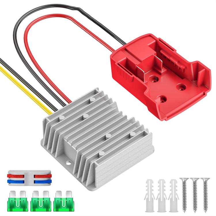 

For Milwaukee 18V Lithium Battery Adapter Converter Battery Dock DIY Adapter, Specifications:12V 15A Voltage Regulator