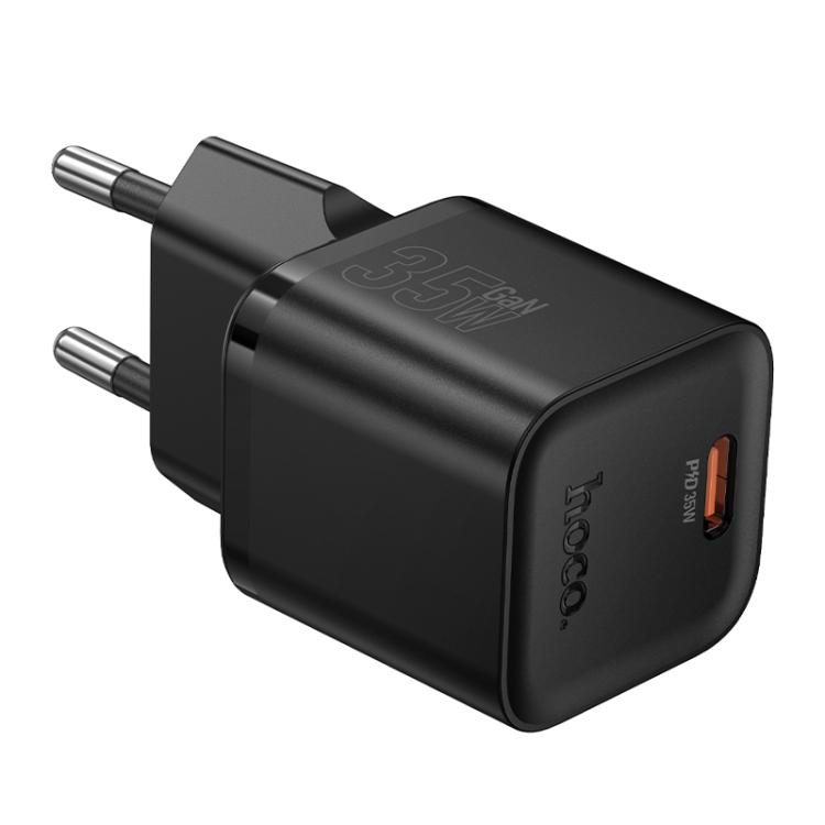 

hoco N66 Ingenious GaN PD35W Type-C Single Port Charger, EU Plug(Black)