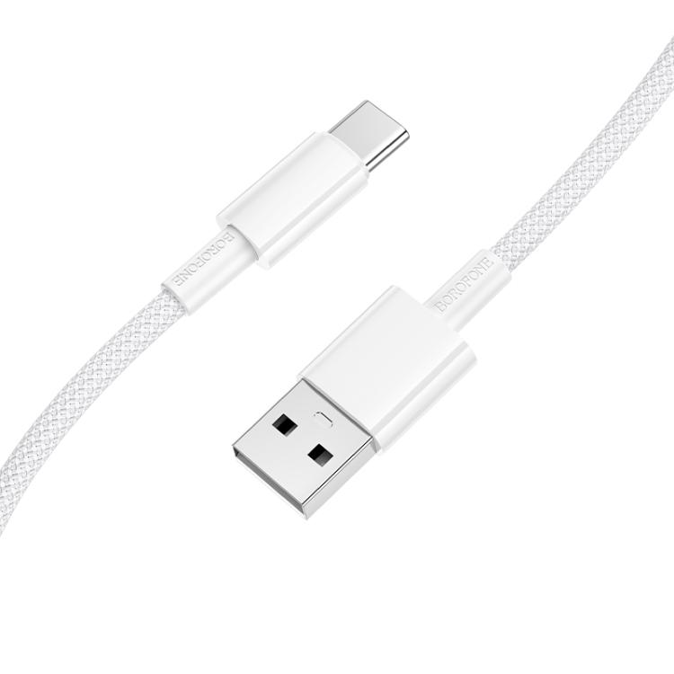 

BOROFONE BX117 1m 3A USB to Type-C Source Charging Data Cable(White)