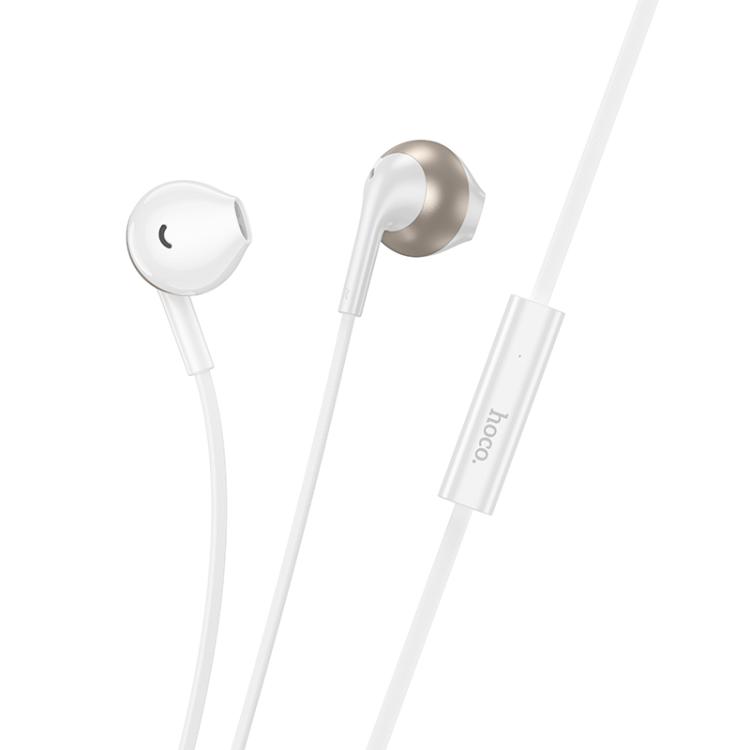 

hoco M115 3.5mm Plug Sagacious Universal Earphones with Microphone(White)