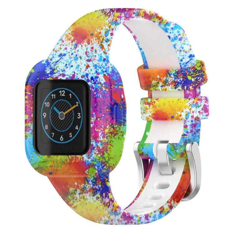 

For GarminFit JR3 / Garmin Vivofit JR 3 xDfind Steel Buckle Printed Silicone Watch Band(Painted)