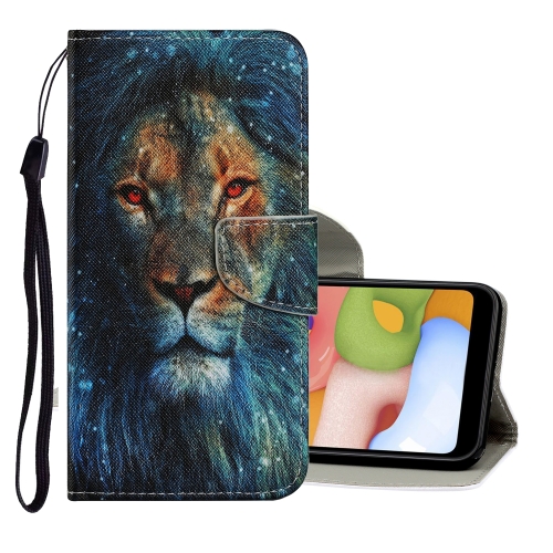 

For Xiaomi Redmi Note 8T Coloured Drawing Pattern Horizontal Flip PU Leather Case with Holder & Card Slots & Wallet & Lanyard(Lion)