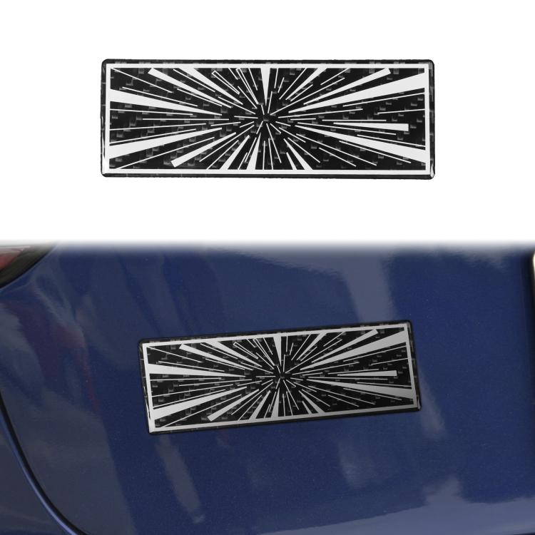 

Car Tail Carbon Fiber Decorative Sticker, Type:A(Black)