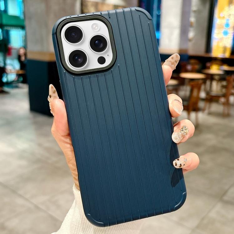 

For iPhone 16 Pro Max Luggage-Inspired Design MagSafe Full Coverage Phone Case(Dark Blue)
