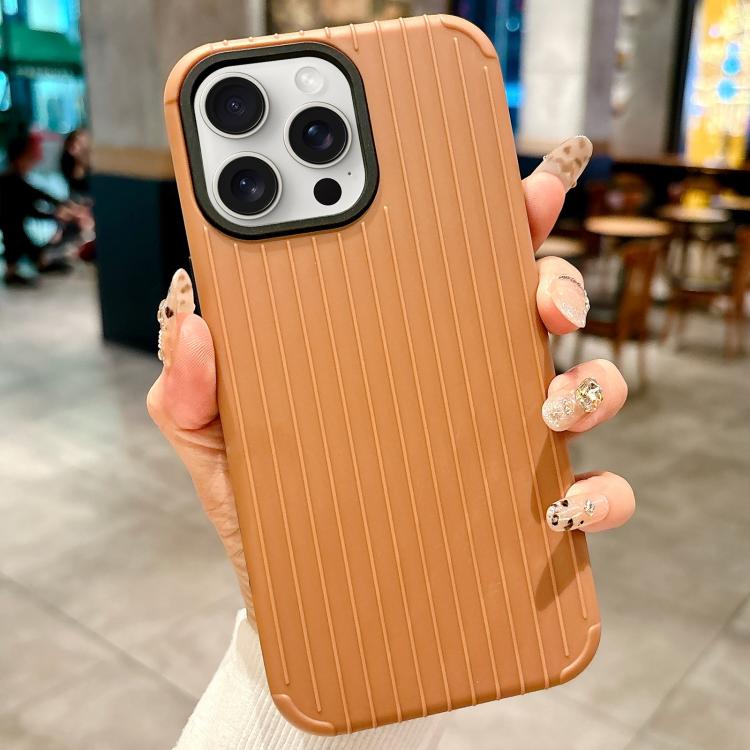 

For iPhone 13 Pro Max Luggage-Inspired Design MagSafe Full Coverage Phone Case(Brown)
