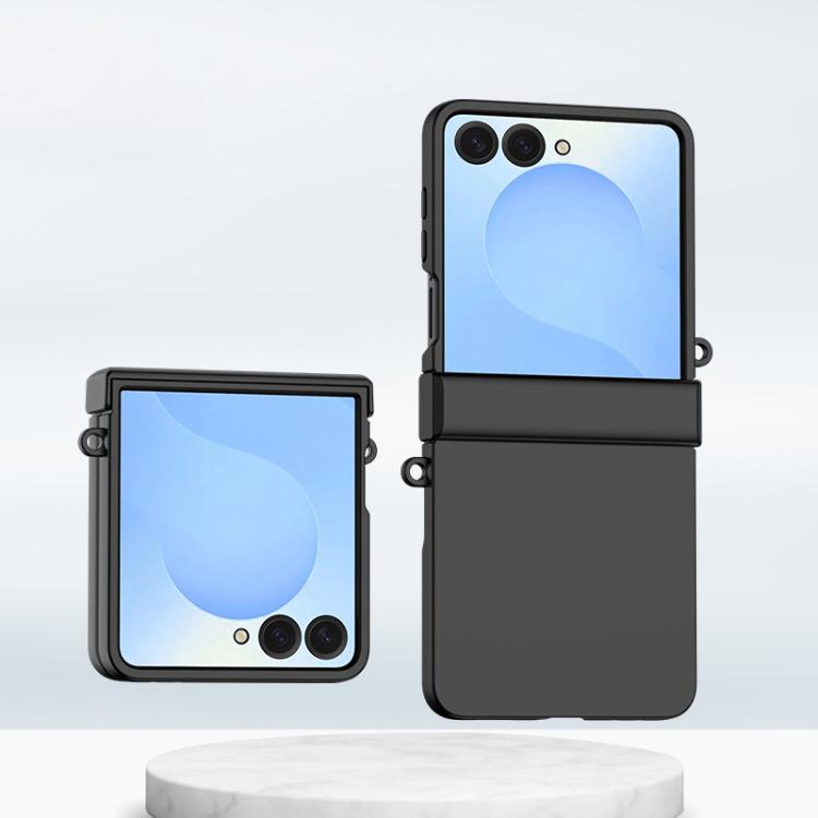 

For Samsung Galaxy Z Flip7 5G Integrated Hinge Side Buckle PC Phone Case(Black)