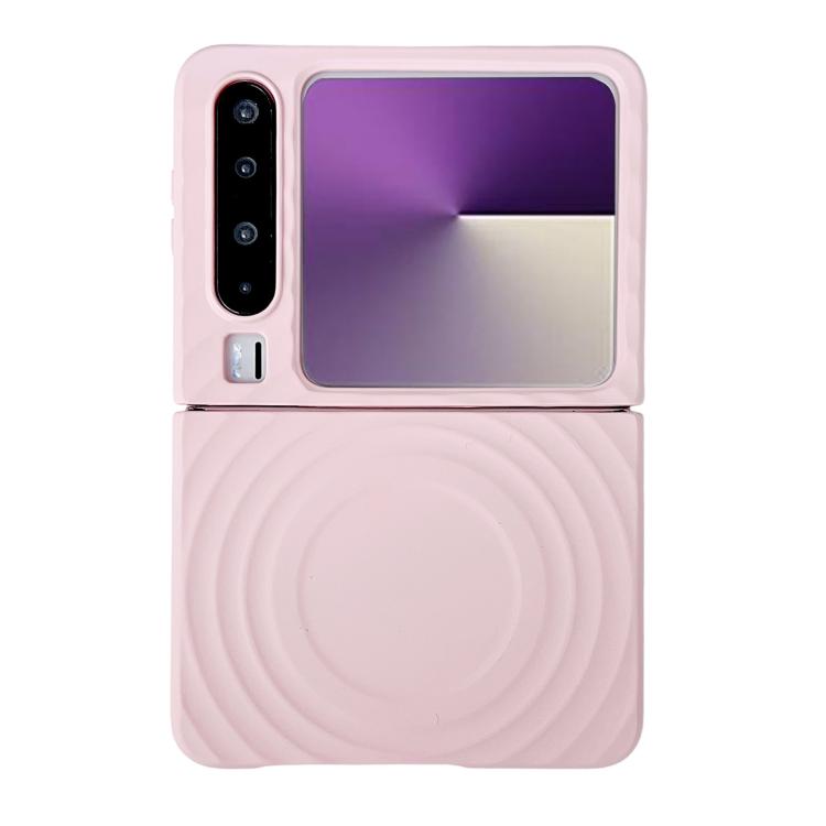 

For Huawei Pura X Wave Texture MagSafe Skin Feel PC Phone Case(Pink)
