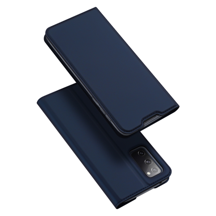

For Samsung Galaxy S20 FE DUX DUCIS Skin Pro Series Horizontal Flip PU + TPU Leather Case, with Holder & Card Slots(Blue)