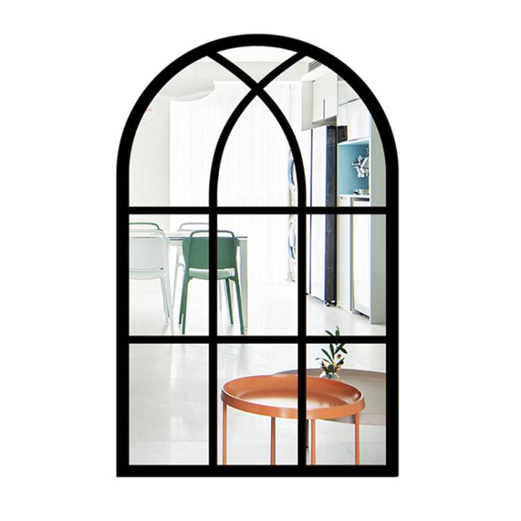 

Wood Acrylic Imitation Window Self-adhesive Decorative Mirror, Model:MZ421A-Size S