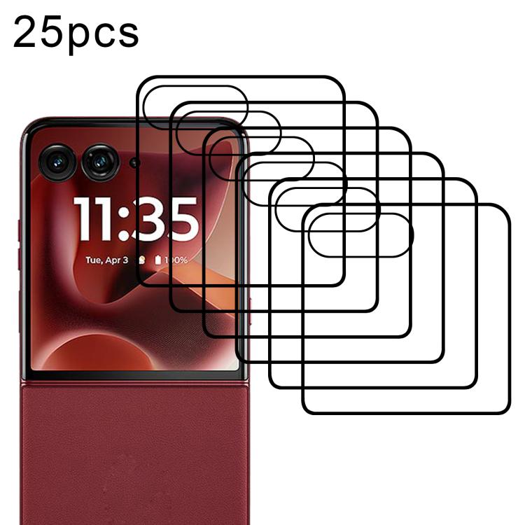 

For Motorola Razr 60 Ultra 25pcs 3D Hot Bending Edge Glue HD Curved Tempered Glass Film