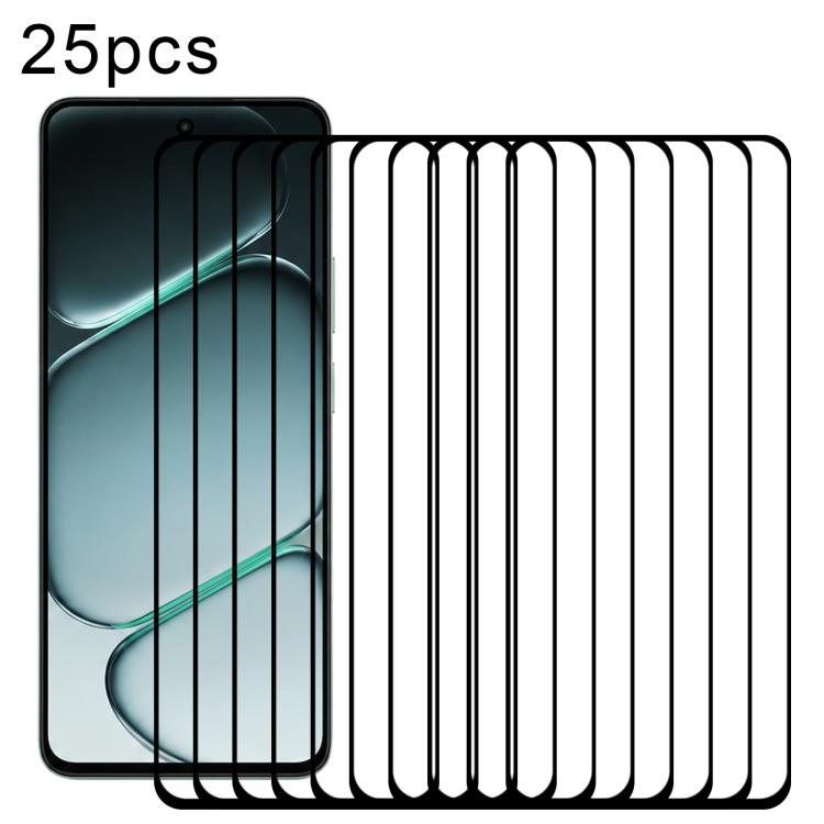 

For OnePlus Turbo 6X 5G 25pcs High Aluminum Full Screen Silk Printing Tempered Glass Film