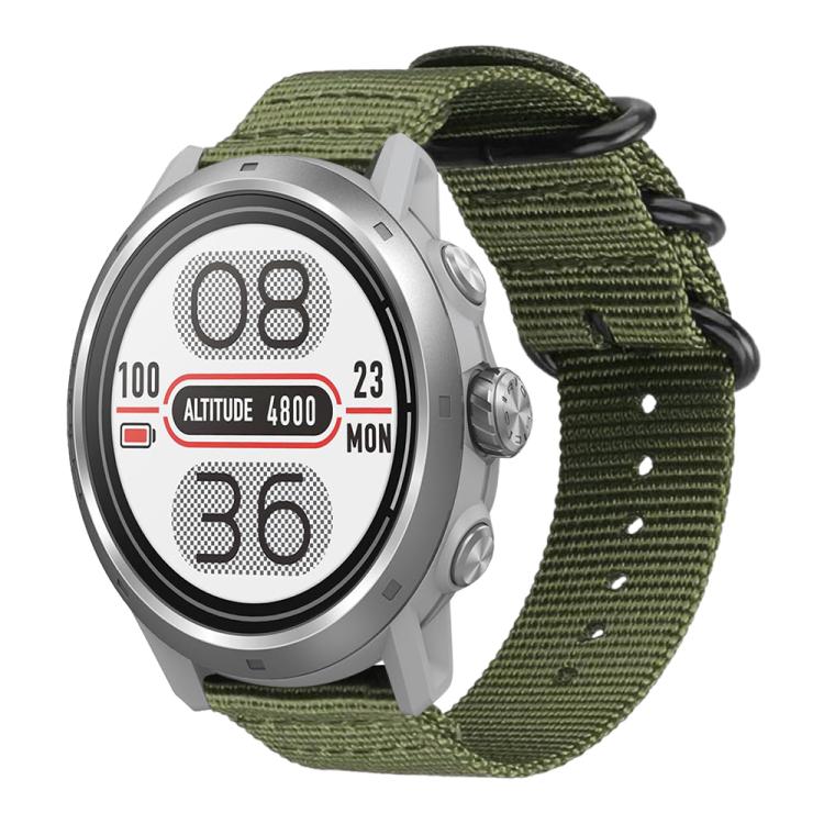

20mm xDfind Ring Buckle Nylon Canvas Watch Band(Army Green)