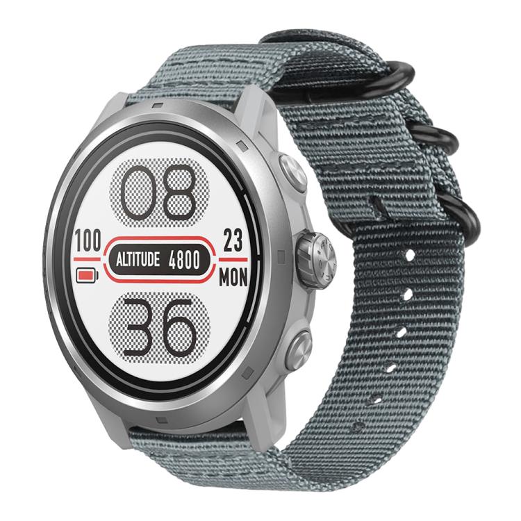 

20mm xDfind Ring Buckle Nylon Canvas Watch Band(Grey)