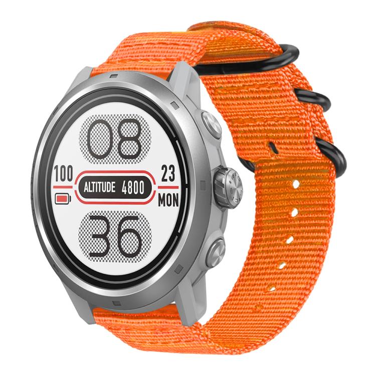 

20mm xDfind Ring Buckle Nylon Canvas Watch Band(Orange)