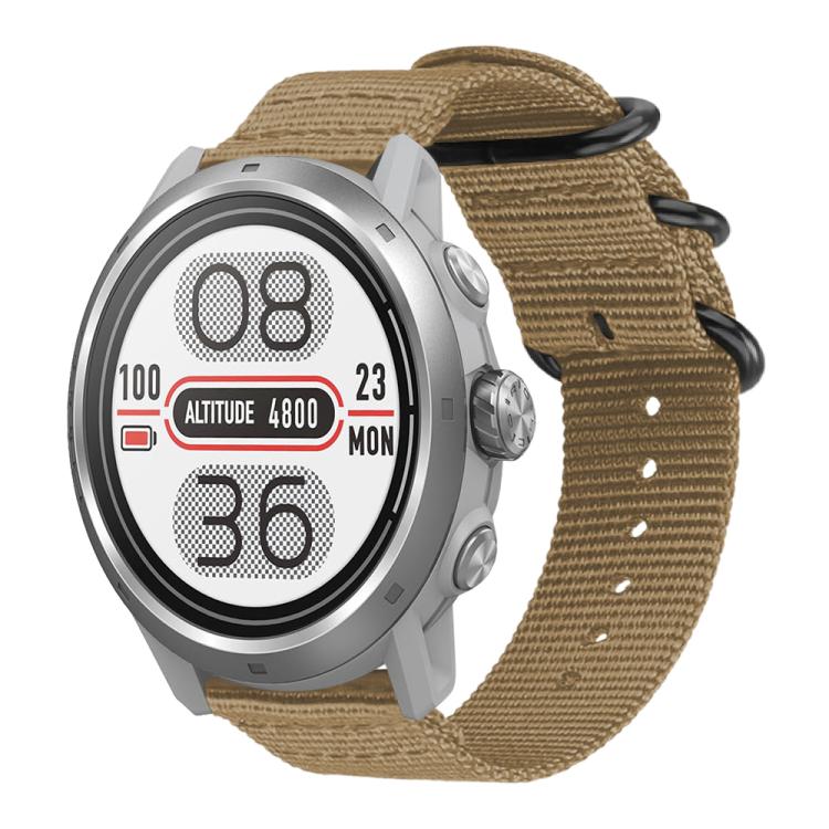 

20mm xDfind Ring Buckle Nylon Canvas Watch Band(Khaki)