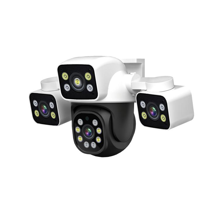 

ESCAM PT223 3x4MP HD Motion Detection WiFi Three-screen PTZ IP Camera, Plug Type:EU Plug(White)